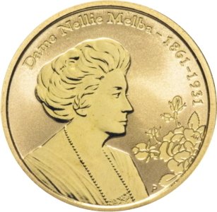 Австралия 1 доллар 2011 год - 150 лет со дня рождения Нелли Мельбы