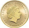 Австралия 1 доллар 2011 год - 150 лет со дня рождения Нелли Мельбы