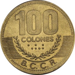 Коста-Рика 100 колон 2000 год