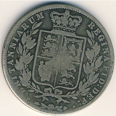 Великобритания 1/2 кроны 1875 год
