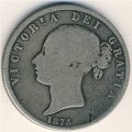 Великобритания 1/2 кроны 1875 год