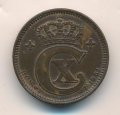 Дания 2 эре 1919 год - Король Кристиан X (бронза)