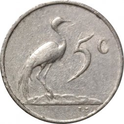 ЮАР 5 центов 1977 год