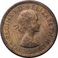 Великобритания 1 фартинг 1956 год - Крапивник (редкая)