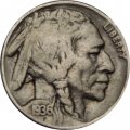 США 5 центов 1936 год - Buffalo Nickel (Без отметки МД)