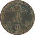 Финляндия 10 пенни 1867 год - F+