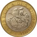 Сан-Марино 1000 лир 1997 год - 1000 лет строительству замка