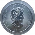 Канада 5 долларов 2016 год - Хищники. Пума