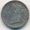 Гонконг 5 центов 1882 год