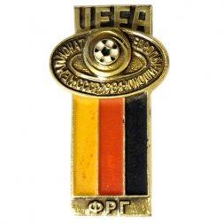 Значок UEFA. Чемпионат Европы Юноши. СССР. 1984. ФРГ