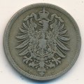 Германия 10 пфеннигов 1874 год (C)