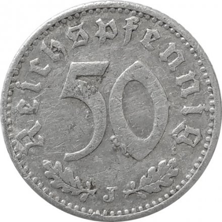 Третий Рейх 50 рейхспфеннигов 1935 год (J)