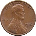 США 1 цент 1976 год - Авраам Линкольн (D)