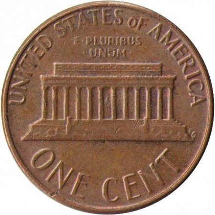 США 1 цент 1976 год - Авраам Линкольн (D)
