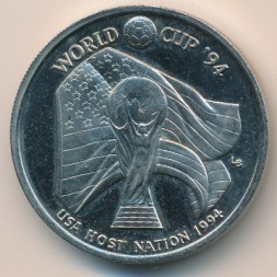 Монета Теркс и Кайкос 5 крон 1993 год
