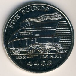 Гернси 5 фунтов 2004 год