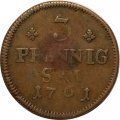 Майнц 3 пфеннига 1761 год Иоганн Фридрих Карл
