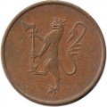 Норвегия 5 эре 1973 год - Король Улаф V (без лося)