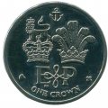 Фолклендские острова 1 крона 2011 год - 85 лет со дня рождения Елизаветы II и 90 лет со дня рождения Принца Филиппа