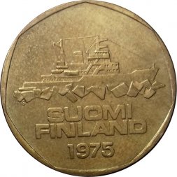 Финляндия 5 марок 1975 год