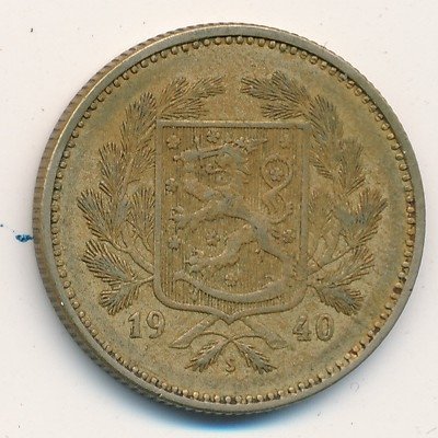 Финляндия 5 марок 1940 год