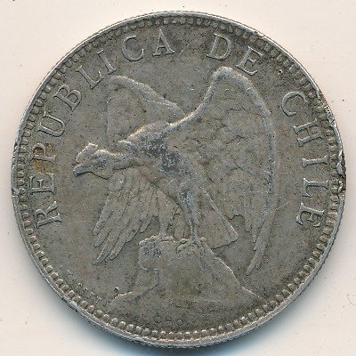 Чили 1 песо 1895 год