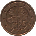 Германия 2 евроцента 2008 год (D)