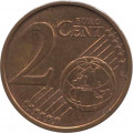Германия 2 евроцента 2008 год (D)