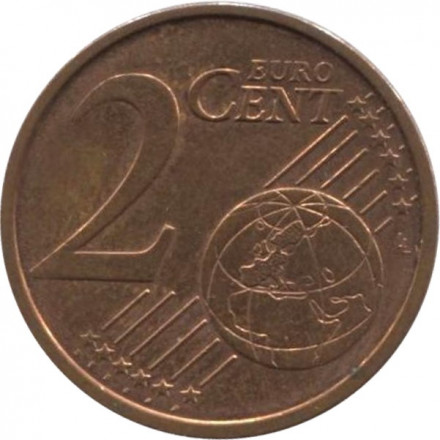 Германия 2 евроцента 2008 год (D)
