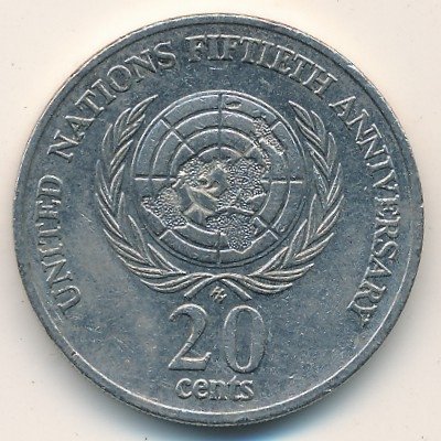 Австралия 20 центов 1995 год