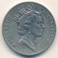 Австралия 20 центов 1995 год