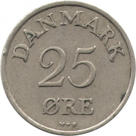 Дания 25 эре 1953 год