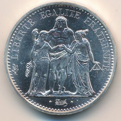 Франция 10 франков 1973 год