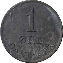 Дания 1 эре 1968 год - Король Фредерик IX