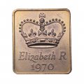 Жетон монетного двора Великобритания Elizabeth R Royal Mint 1970 год