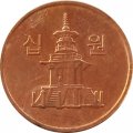 Южная Корея 10 вон 2018 год - Пагода Таботхап