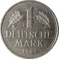 ФРГ 1 марка 1992 год (J)