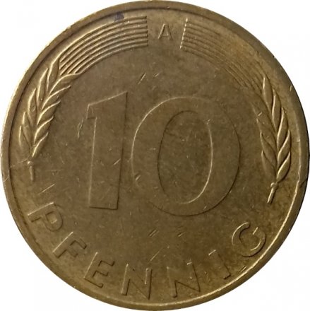 ФРГ 10 пфеннигов 1995 год (A)