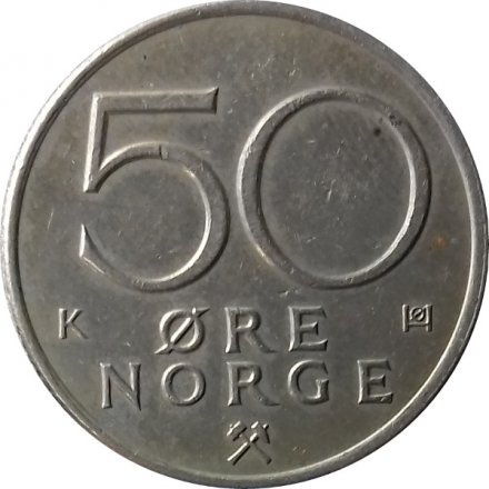 Норвегия 50 эре 1993 год