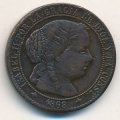 Испания 1 сентимо 1868 год