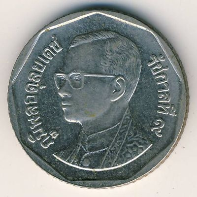Таиланд 5 бат 2004 год - Рама IX. Мраморный храм