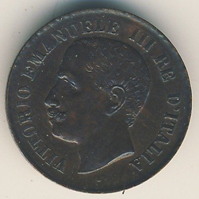 Италия 1 чентезимо 1905 год - Король Виктор Эммануил III