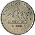 Швеция 1 крона 2004 год - Король Карл XVI Густав