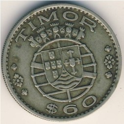 Тимор 60 сентаво 1958 год