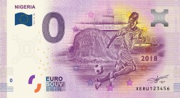 Сборная Нигерии - Сувенирная банкнота 0 евро 2018 год