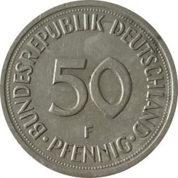 ФРГ 50 пфеннигов 1981 год (F)