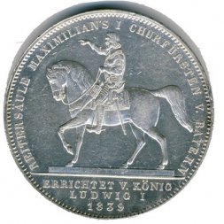 Бавария 2 талера 1839 год