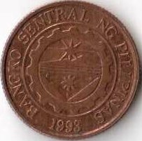 Филиппины 10 сентимо 1997 год