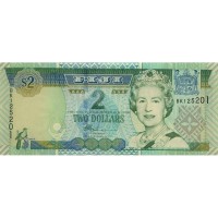 Фиджи 2 доллара 2002 год - Этнические группы Фиджи UNC