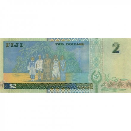 Фиджи 2 доллара 2002 год - Этнические группы Фиджи UNC